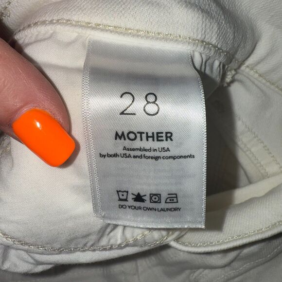 Mother The Rascal Crop Fray In Cream Puffs 28 - Picture 10 of 12